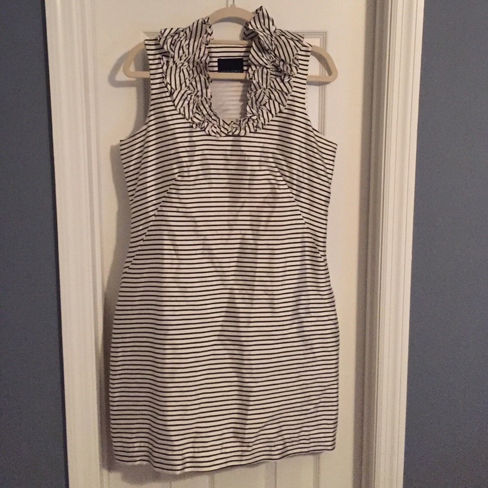 Cynthia Rowley Black and White Striped Dress